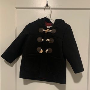 Black Toddler Cat and Jack Pea Coat 18m